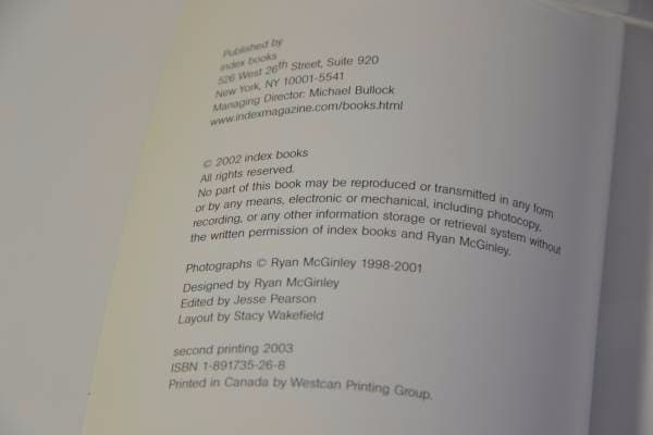RYAN MCGINLEY Index Books 廃盤 完売