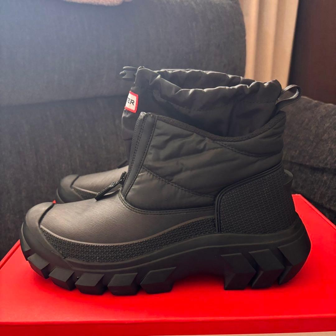 HUNTER イントレピッド ジップ アンクル スノーブーツ