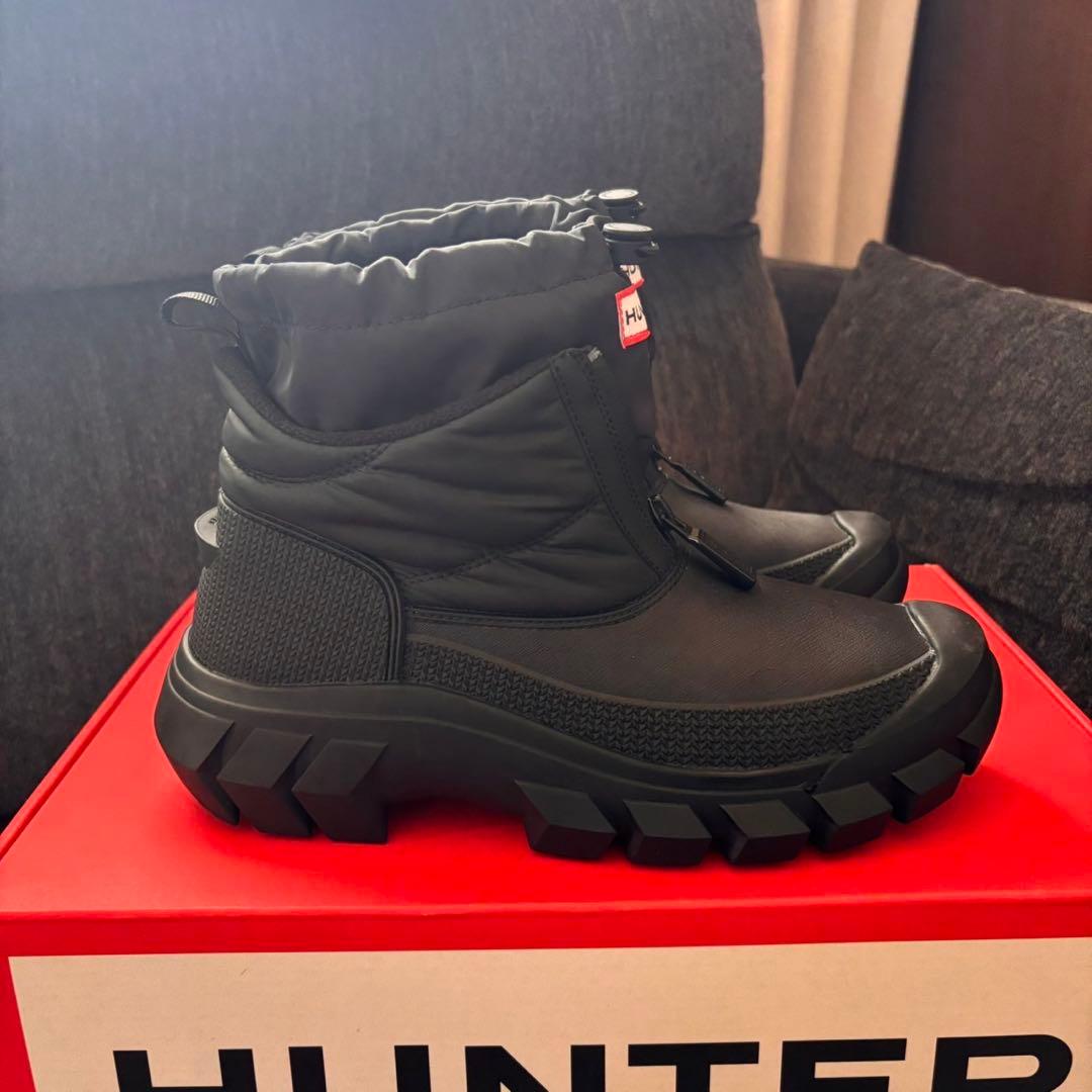 HUNTER イントレピッド ジップ アンクル スノーブーツ