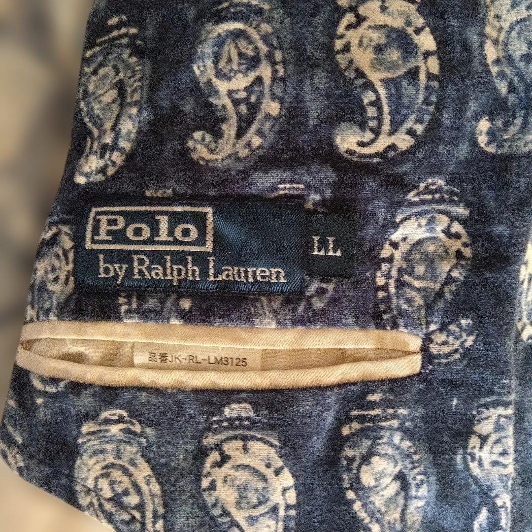 レアPolo by Ralph Lauren ペイズリー柄ジャケット大サイズLL