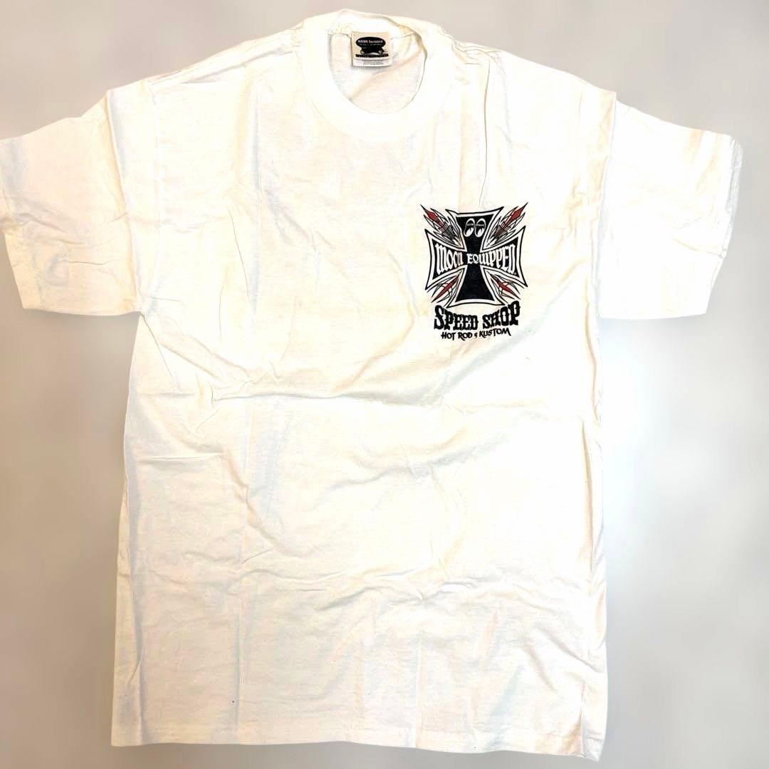 レア　90’s ムーンアイズ　エクィップメント　白　M 美品