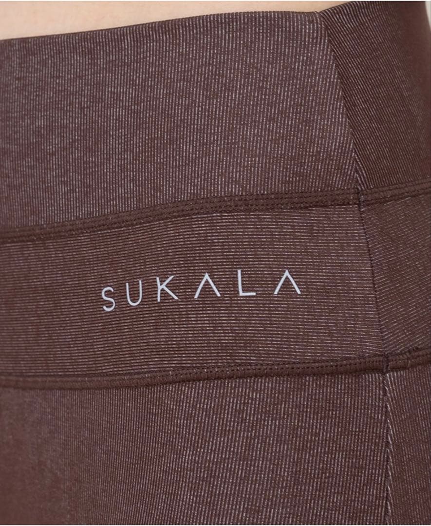 値下げ！SUKALA リブデニムレギンス チョコレートブラウン Mサイズ
