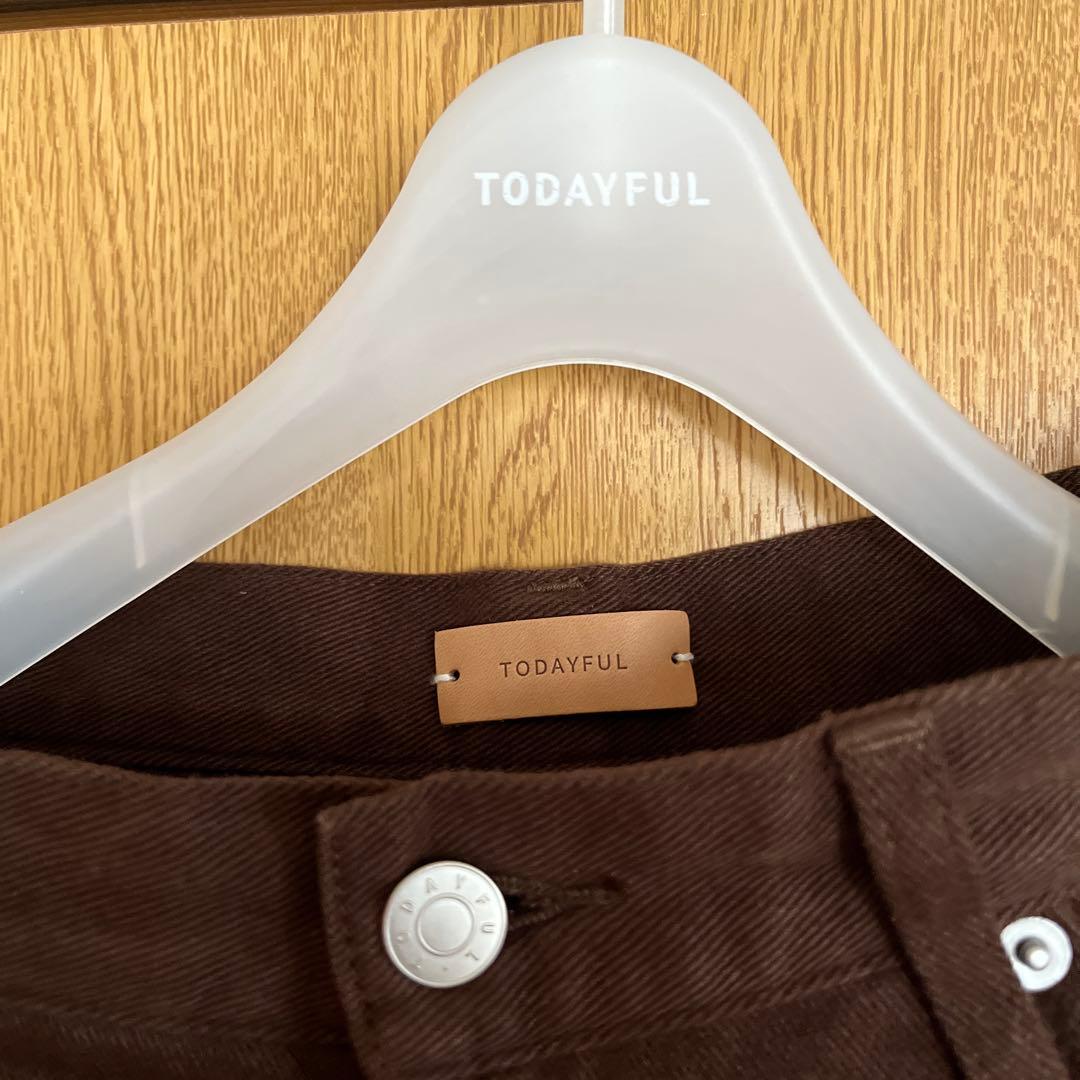 TODAYFUL ブラウンデニムパンツ サイズ23