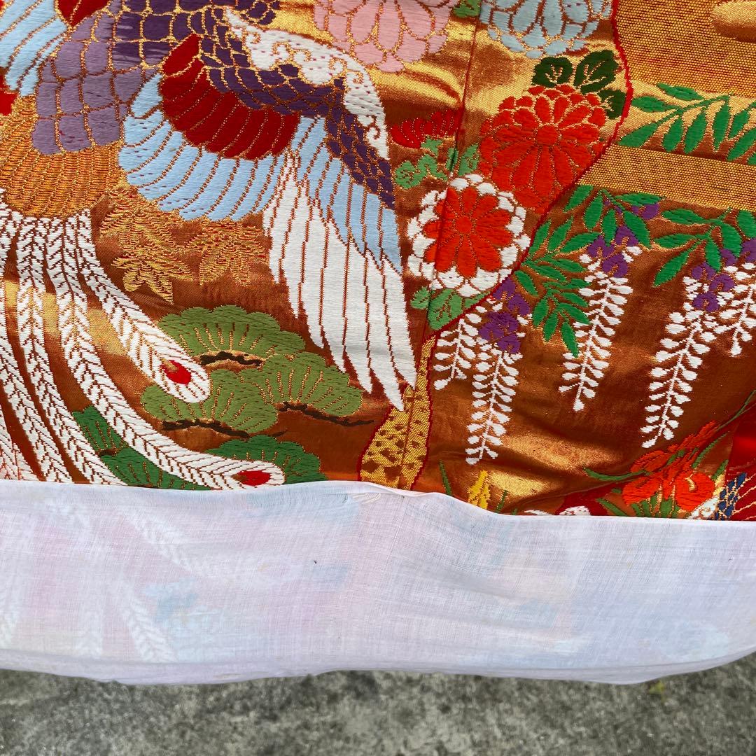 千*代様 中古 着物 振袖 裾綿入り 打掛 婚礼 刺繍 アンティーク