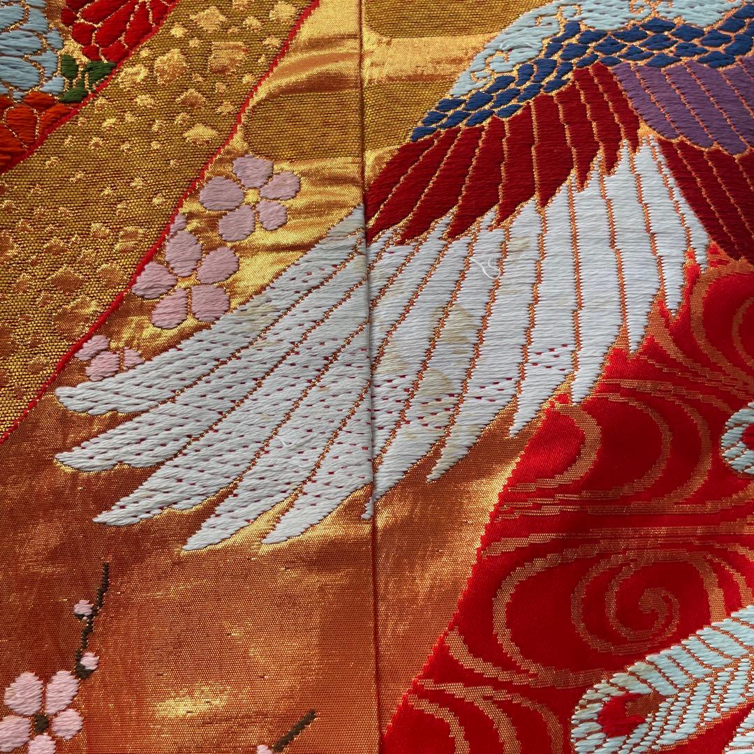 千*代様 中古 着物 振袖 裾綿入り 打掛 婚礼 刺繍 アンティーク