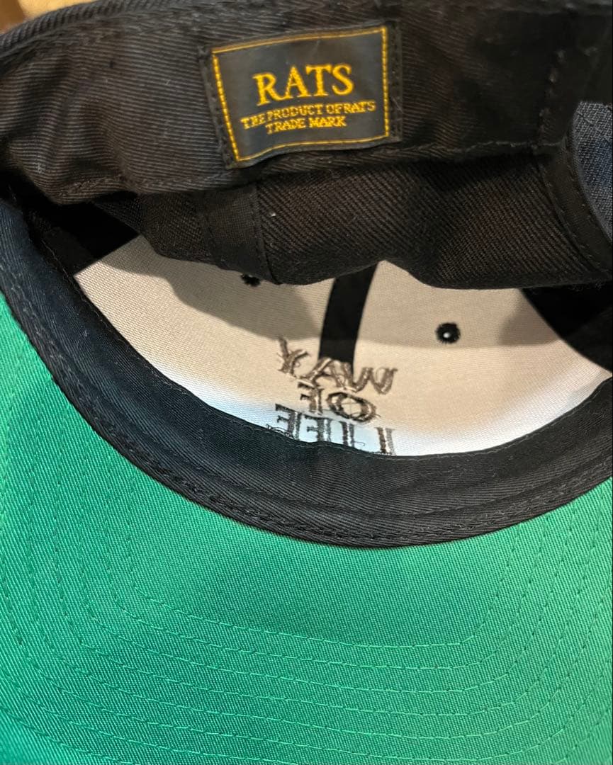 帽子 RATS WAY OF LIFE EMBROIDERY CAP