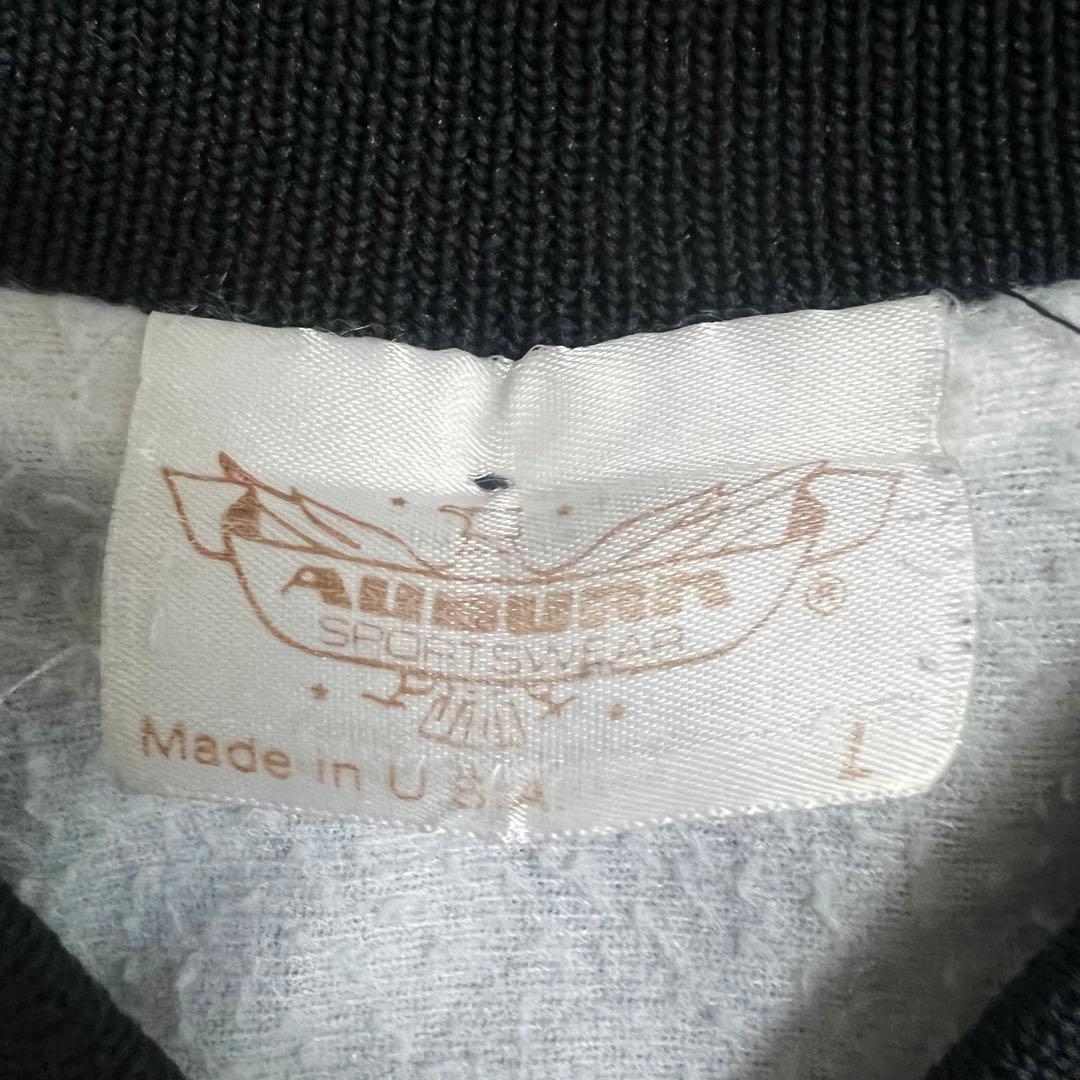 90s AUBURN USA製 ミリタリー スーベニア ナイロン スタジャン
