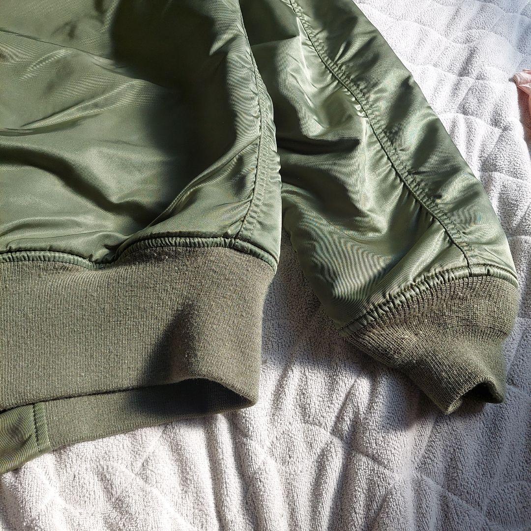 極美品 現行 ALPHA INDUSTRIES MA-1 フライトジャケット L