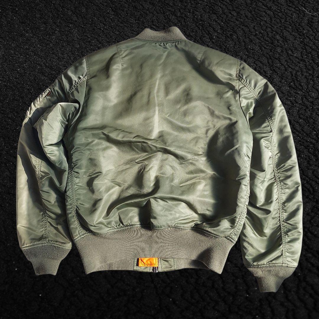 極美品 現行 ALPHA INDUSTRIES MA-1 フライトジャケット L
