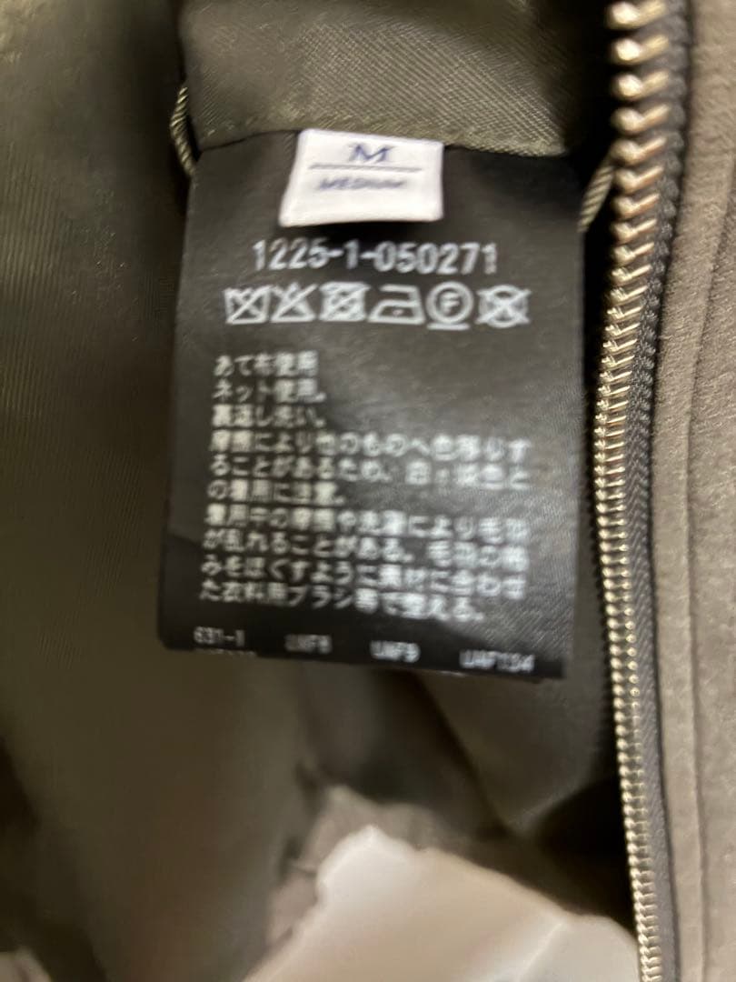 【WEB限定 WARDROBE SMART】スエードライク リブ ブルゾン完売品
