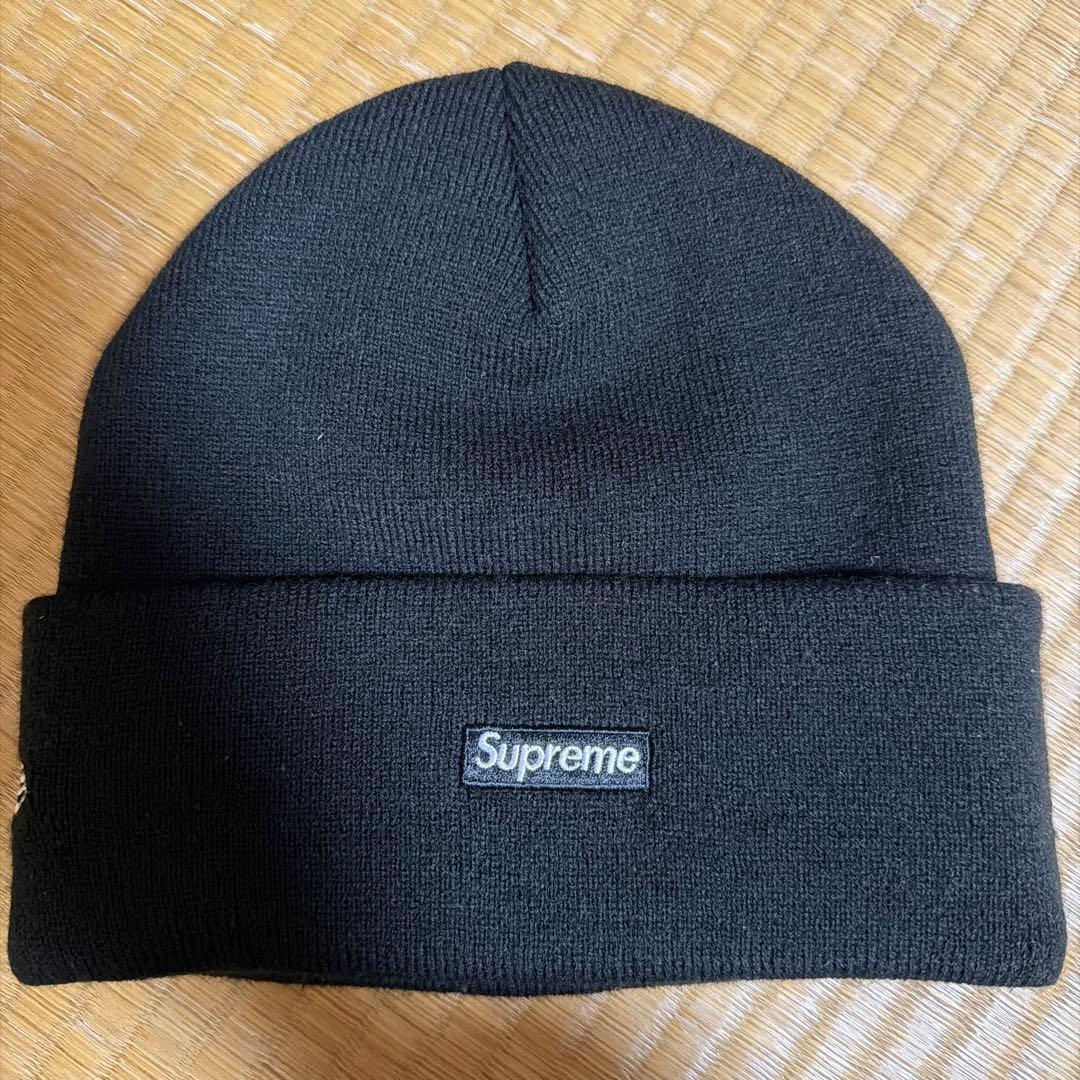 Supreme Sロゴ ブラック ニット帽