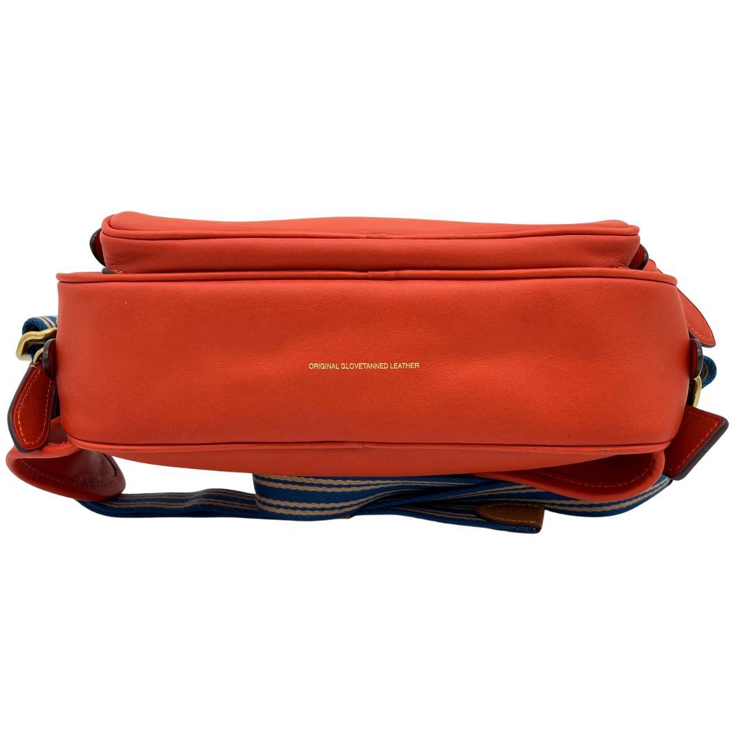 COACH コーチ グラブタンレザー ボディバッグ オレンジ