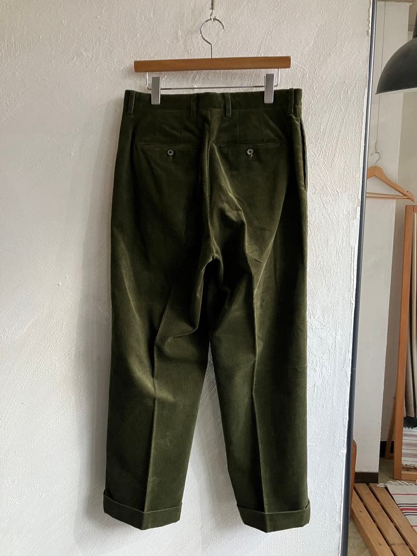 新品 D.C.WHITE BOSTON CORDUROY オリーブ 46
