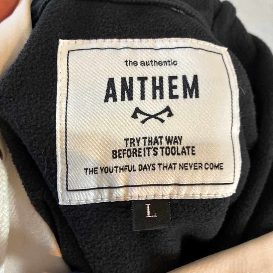 ANTHEM フード付き　スノーボード　パーカー　ウェア ベージュ/グレー