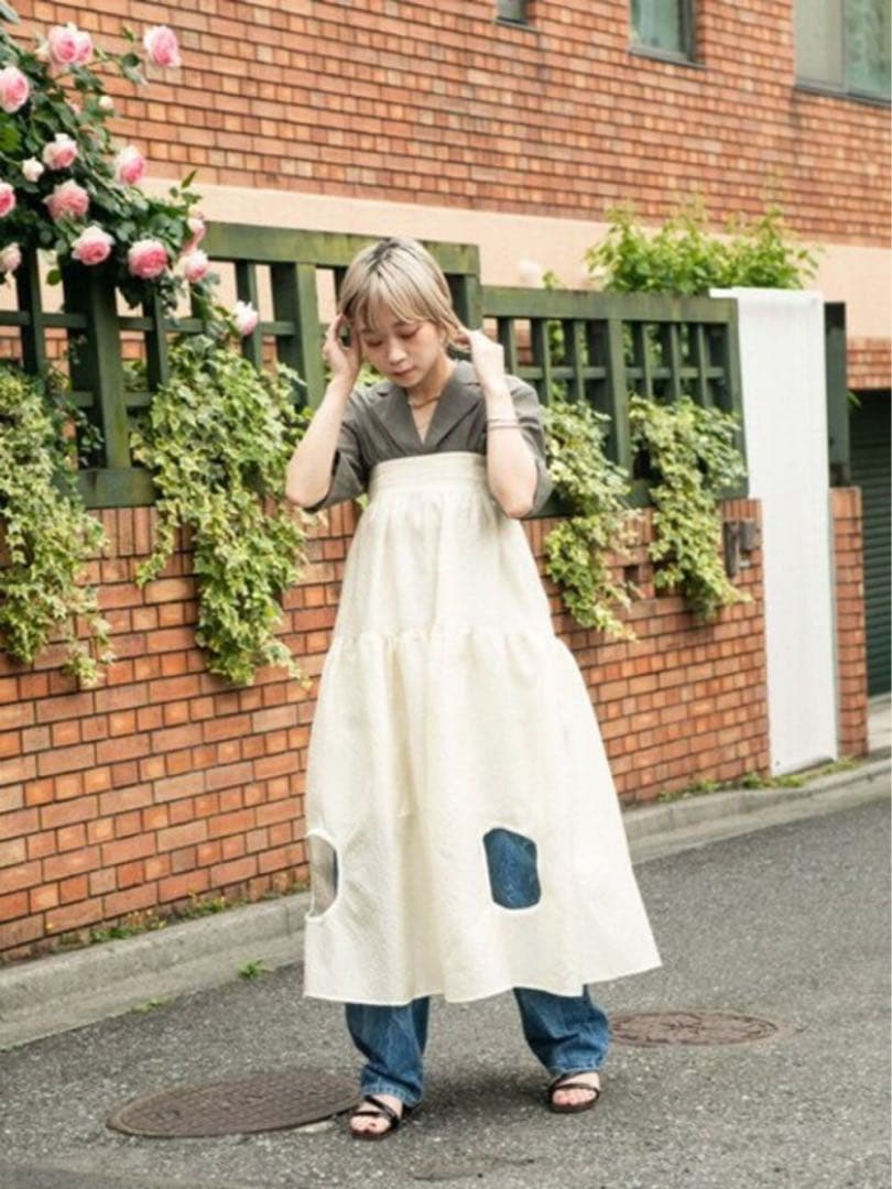 美品✨MAISON SPECIAL ヘムホール2WAYボリュームスカート