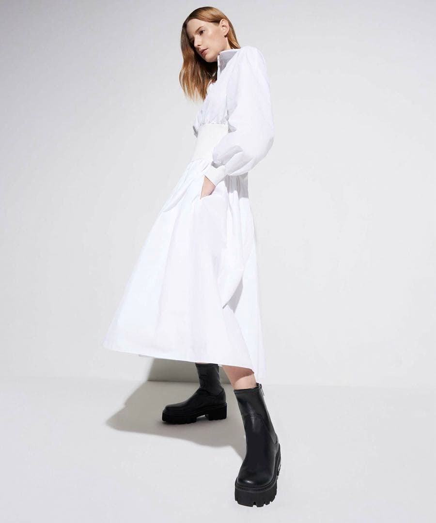 CHARLES & KEITH チャールズ&キース 厚底 ブーツ 黒 25.5