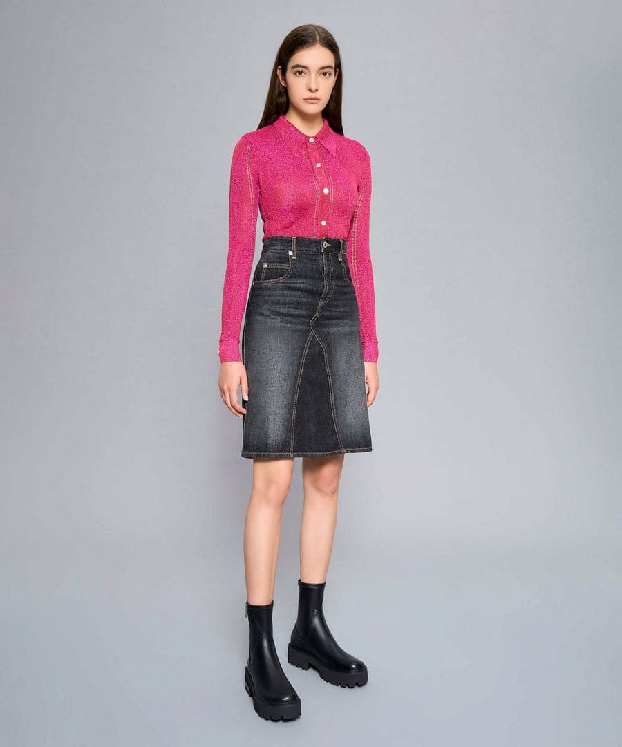 CHARLES & KEITH チャールズ&キース 厚底 ブーツ 黒 25.5