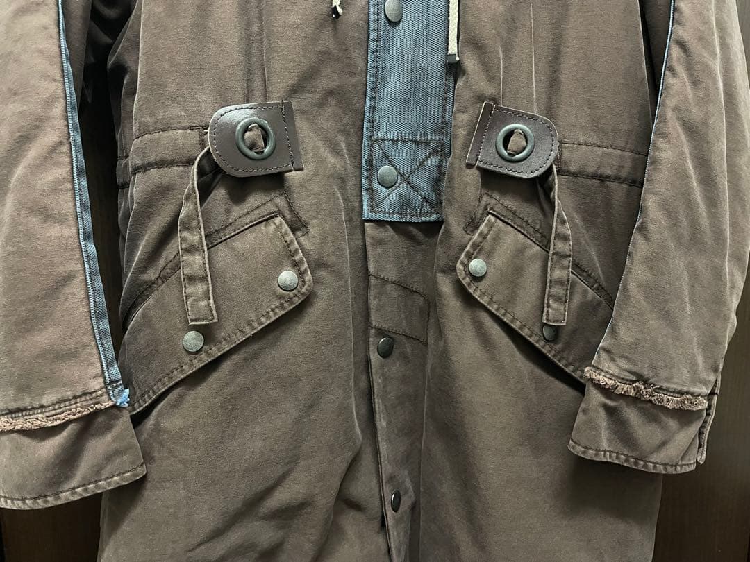 DIESEL モッズコート キルティング裏地 ブラウン Mサイズ 希少