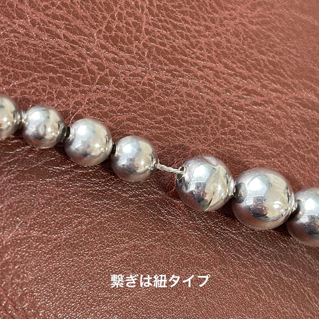 シルバー925 メキシコ製 メンズ ネックレス ボールビーズ ビンテージ 希少