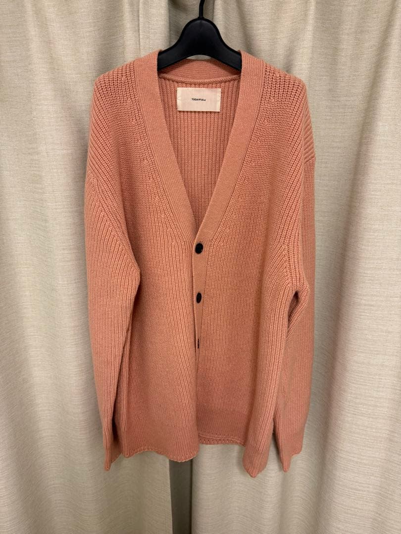 トップス todayful Wool Ribknit Cardigan