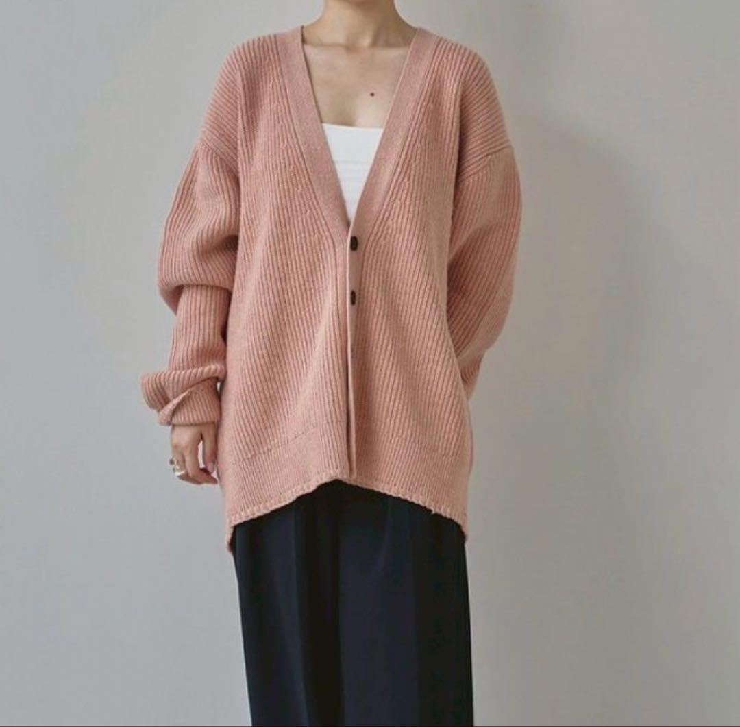 トップス todayful Wool Ribknit Cardigan