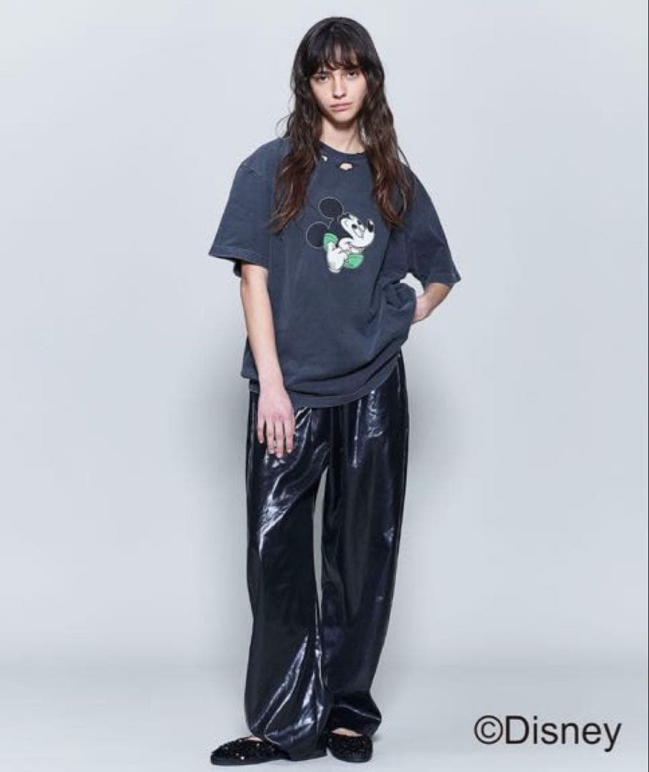 本日限定お値下げroku 6 ミッキーマウス 半袖Tシャツ Lサイズ