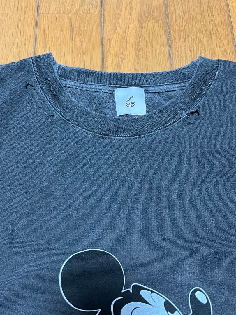 本日限定お値下げroku 6 ミッキーマウス 半袖Tシャツ Lサイズ