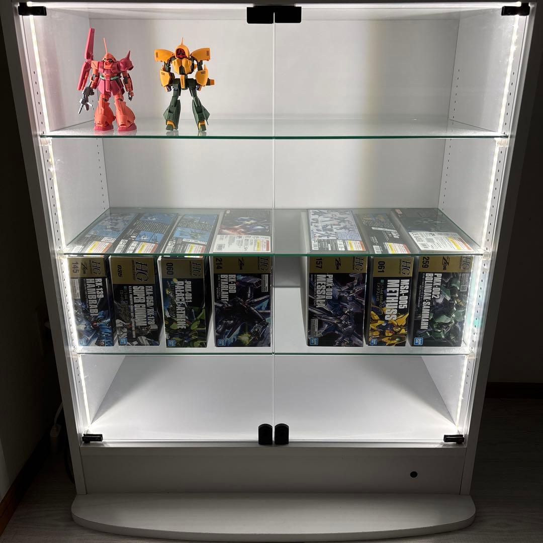 JAJANコレクションラック　ワイド　ハイタイプ　LED付き 定価65,000円