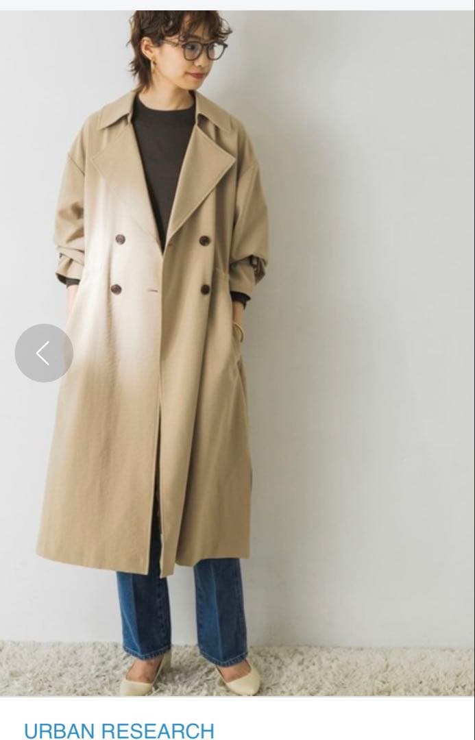 URBAN RESEARCH ベージュ 36ドロストトレンチコート