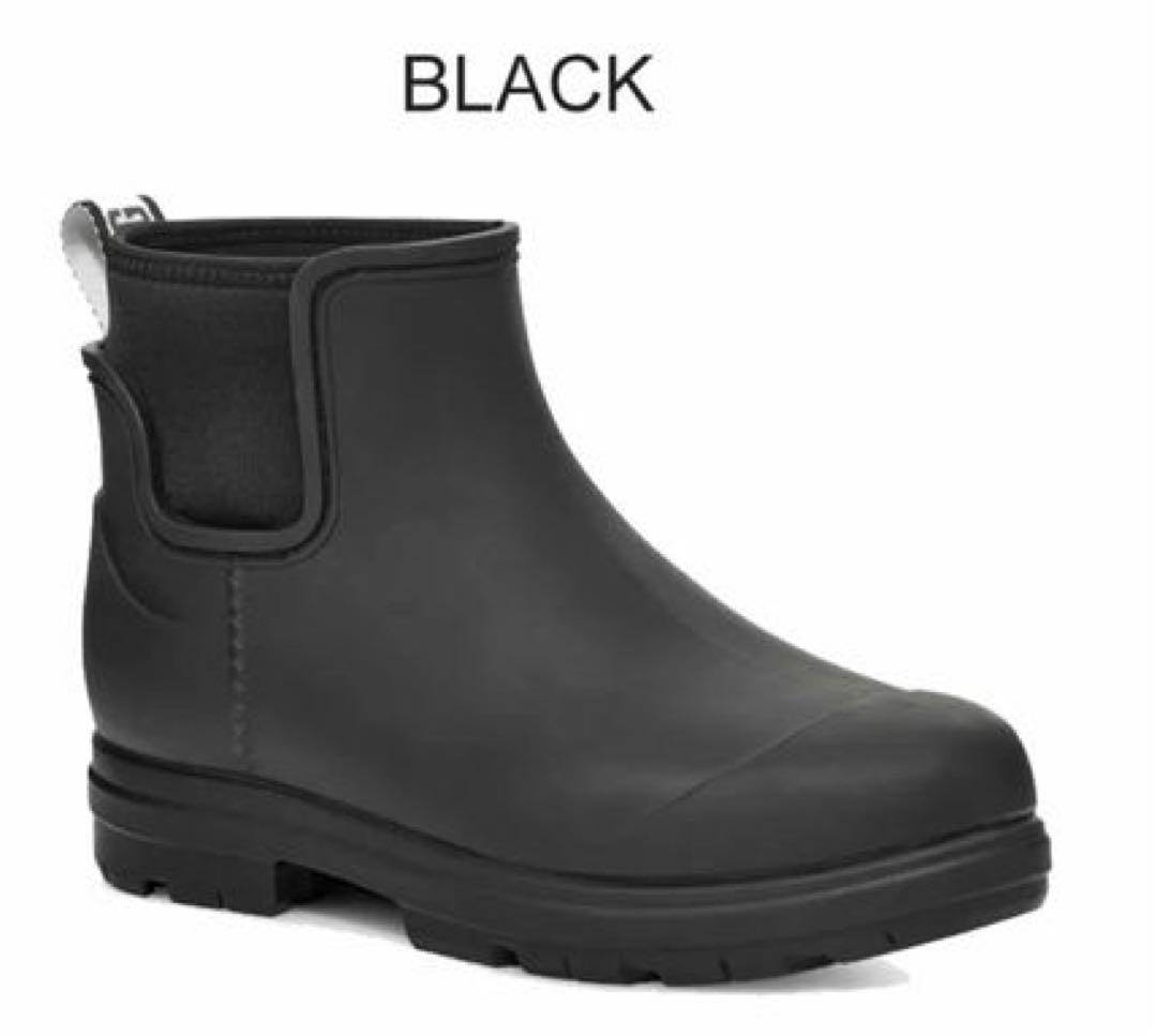 最終値下げ12/13UGG ブラック ショートレインブーツ