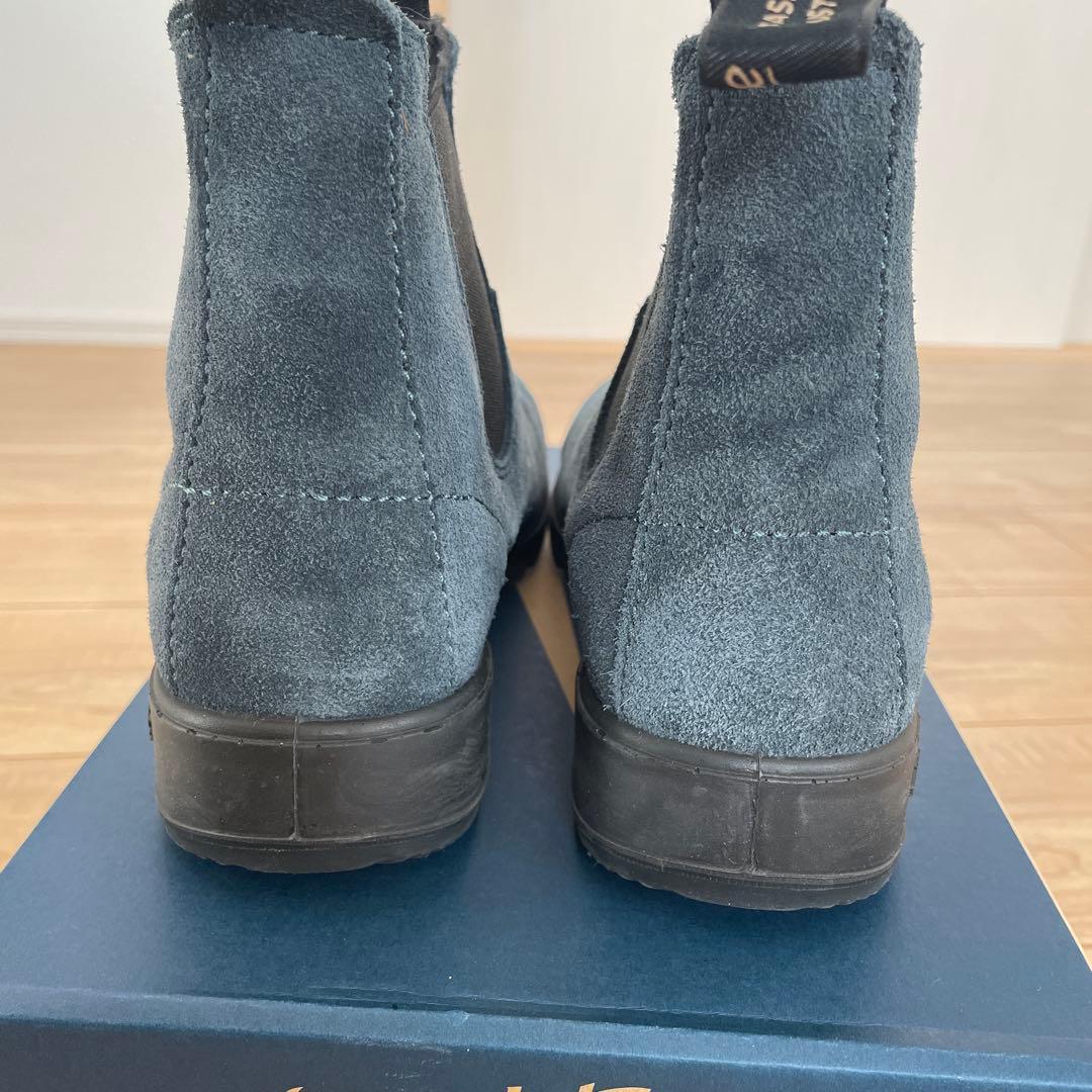 Blundstone サイドゴアブーツ 青　スエード