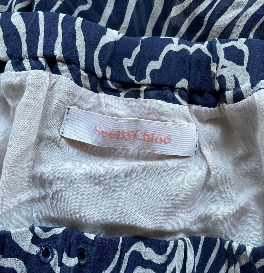 See by chole. シーバイクロエ　シルクスカート