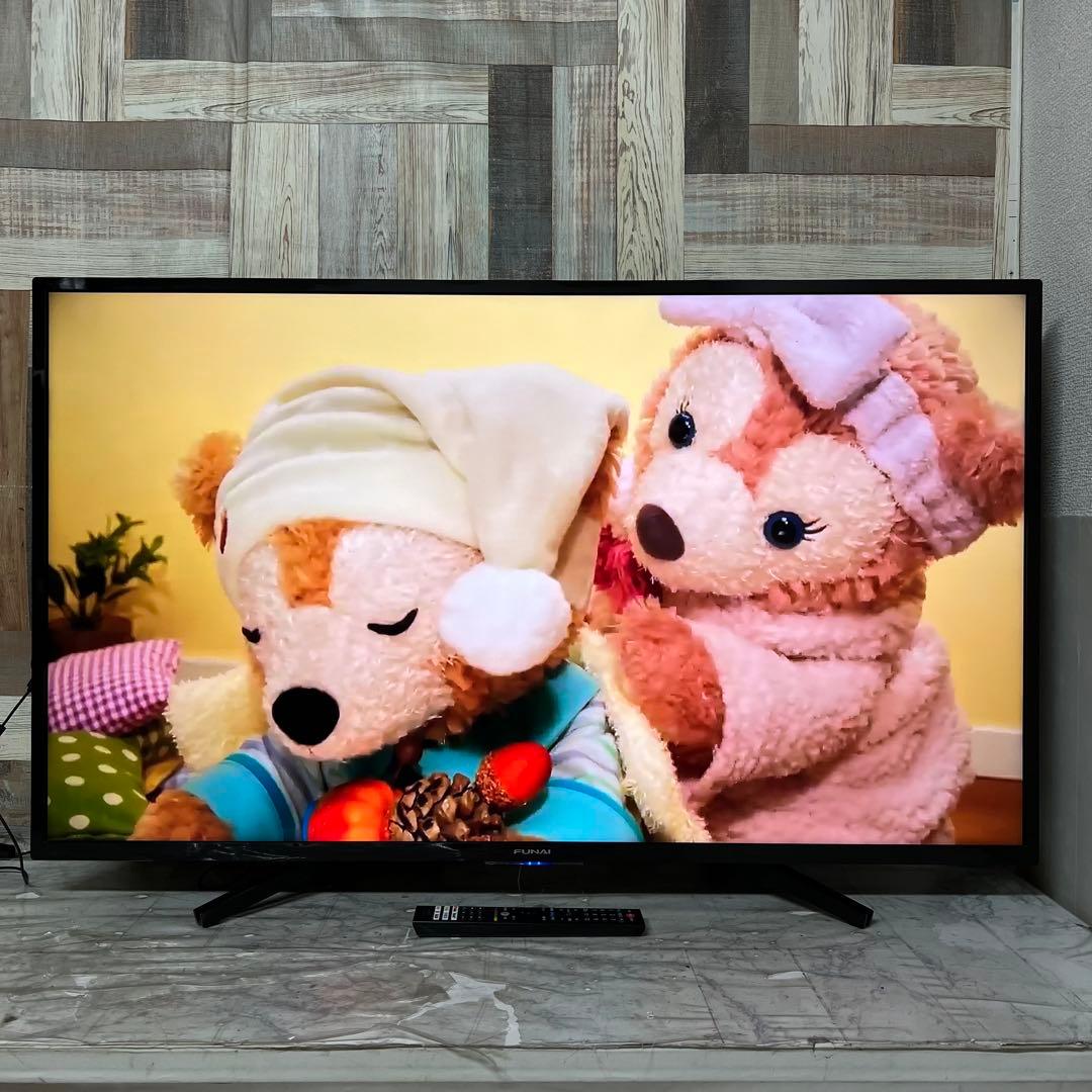 全国送料込❣️フナイ49型液晶テレビ4K チューナー内蔵アンドロイド テレビ
