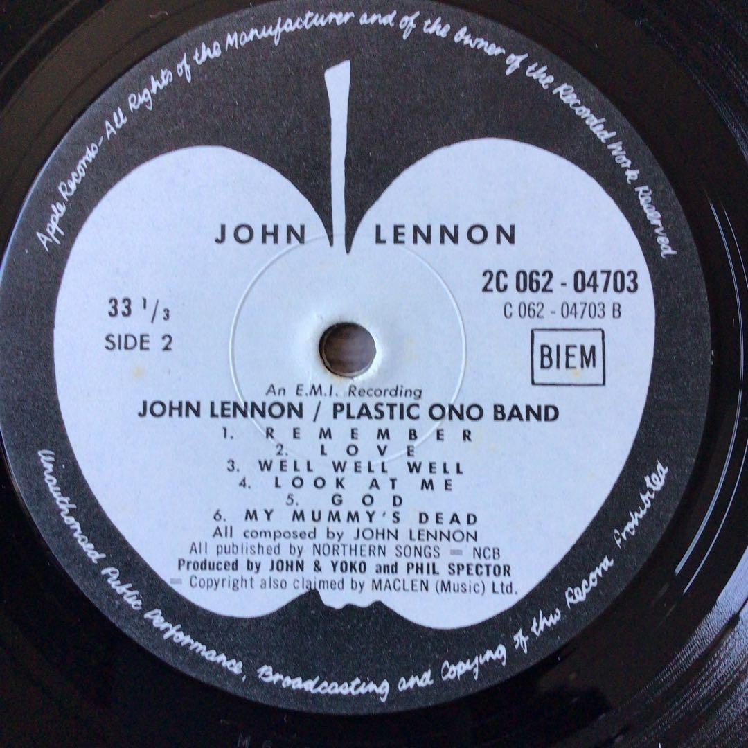 John Lennon /plastic ono band 1970/フランス盤