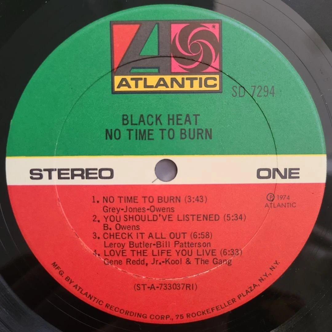 ★ＵＳオリジナル盤★わ『NO TIME TO BURN』BLACK HEAT