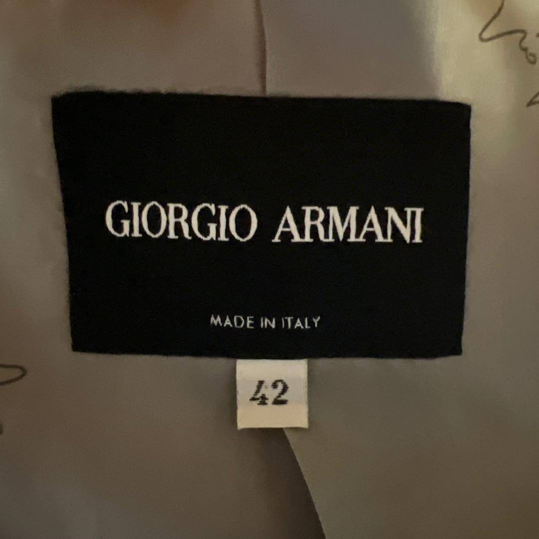 GIORGIO ARMANI アルマーニ シルク　スタンドカラージャケット