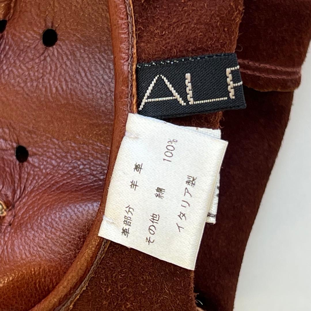 ALPO アルポ ラムナッパレザー アンライニング ドライビンググローブ