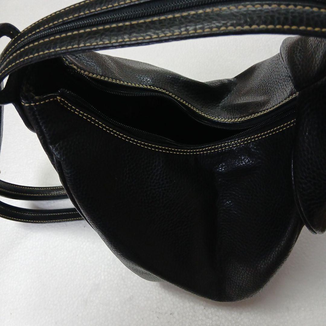 美品✨ラトゥールエッフェル　2wayボディバッグ　リュック　シボ革　レザー　黒