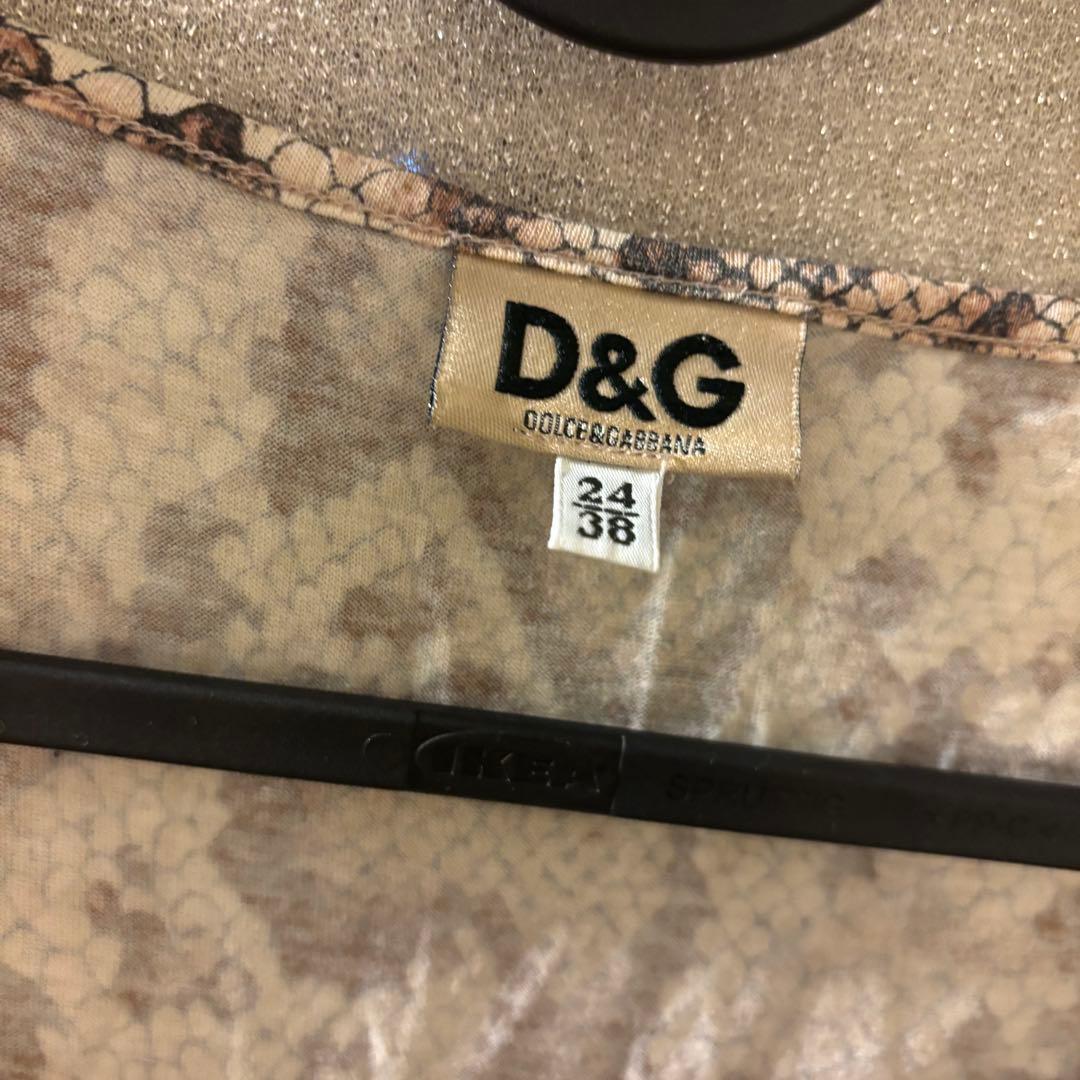D&G パイソン　Tシャツ y2k