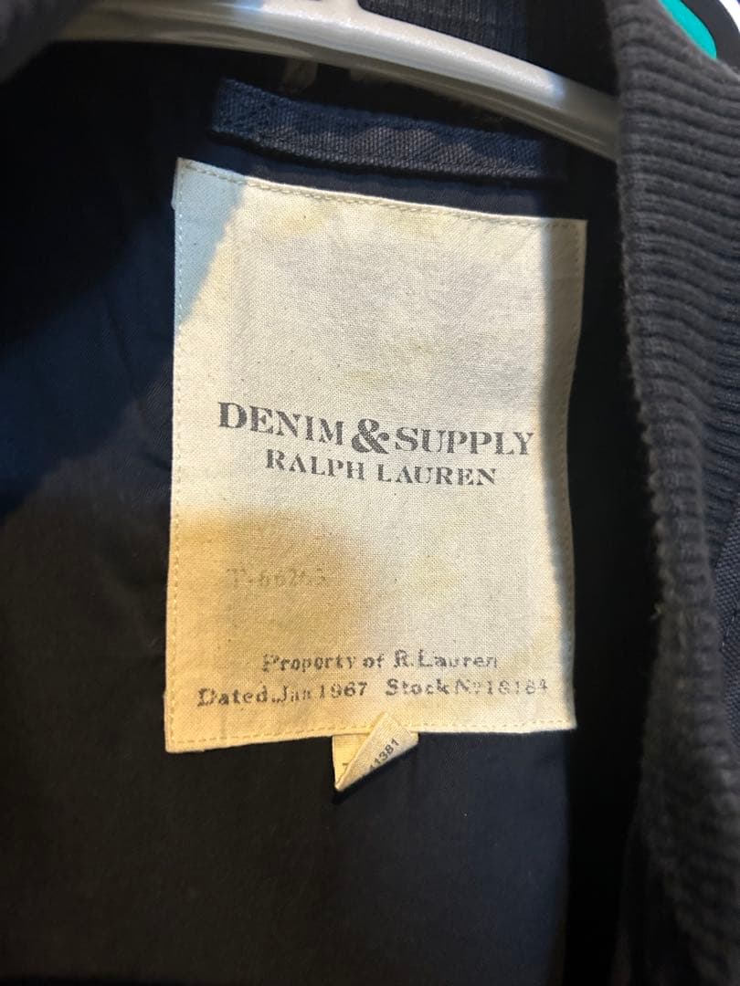廃ライン　DENIM & SUPPLY MA-1 フライトジャケット ネイビー