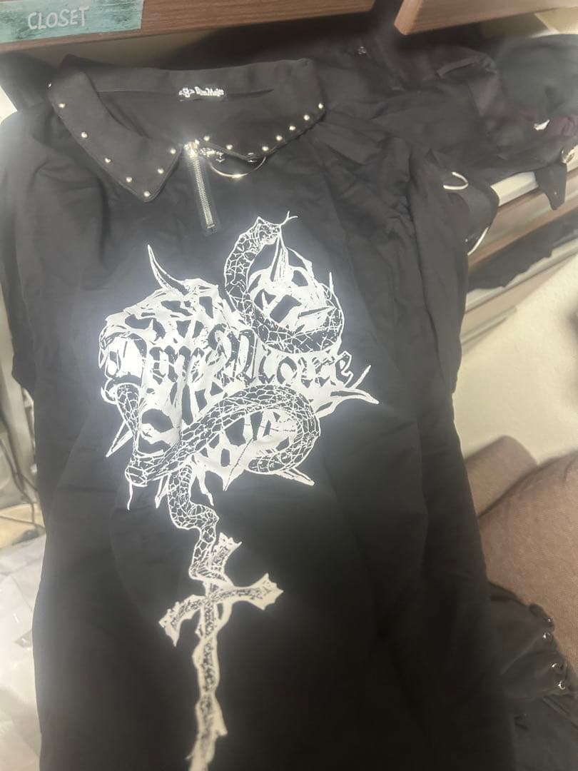 ディムモアール　 DimMoire 毒蛇の棺T Black