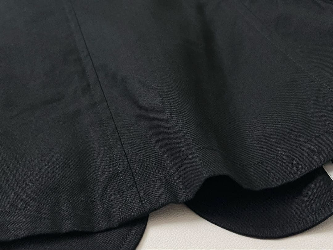 【美品】EPOCA/エポカ　サファリ ジャケット　レザー コンビ　リネン混　50