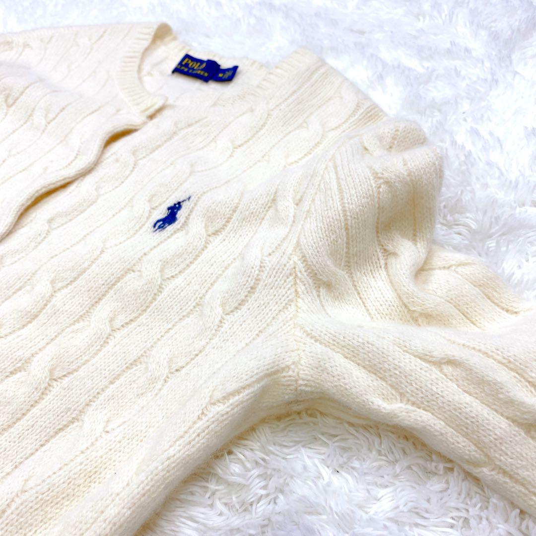 未使用級 POLO RALPH LAUREN カシミヤ混 カーディガン ボレロ