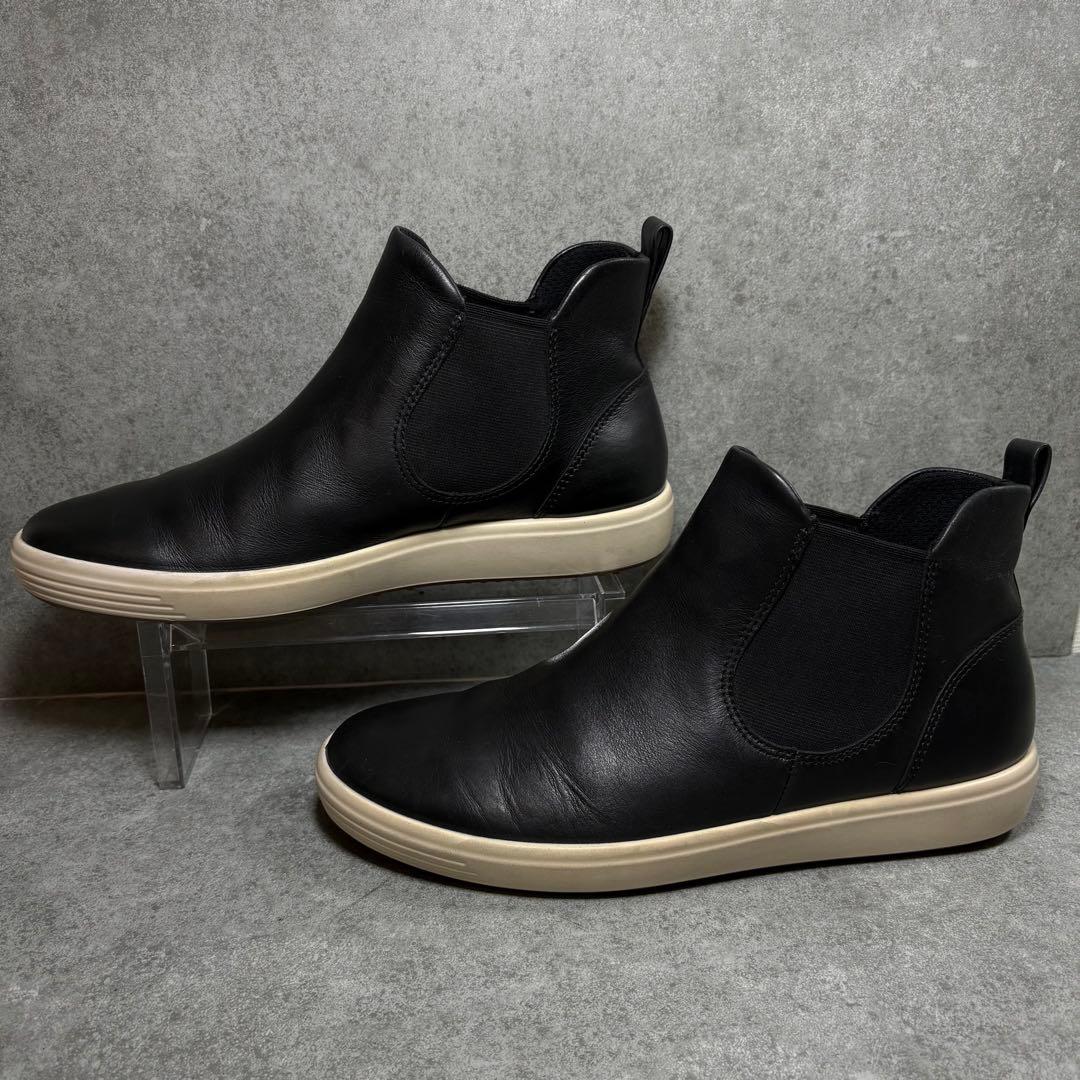 【美品】ecco サイドゴアブーツ チェルシーブーツ スニーカー 24.5
