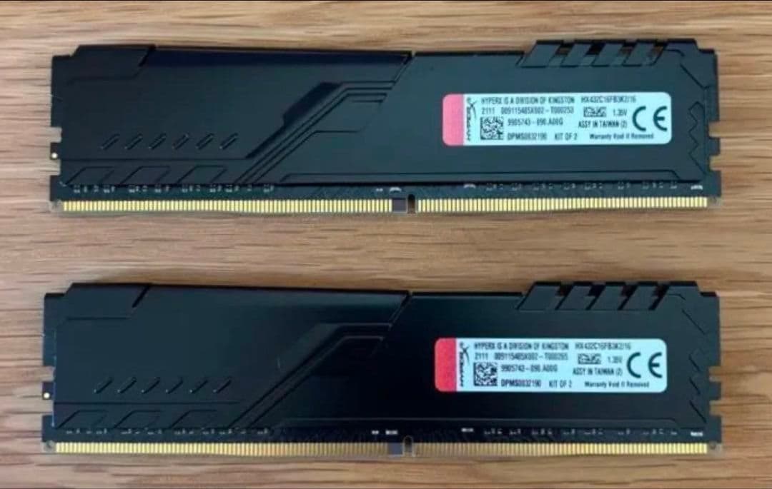 【動作品】HyperX DDR4メモリ-3200 16GB (8GB×2)