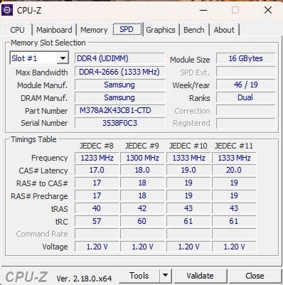 SAMSUNG DDR4-2666 16GB×1枚 デスクトップ用メモリ