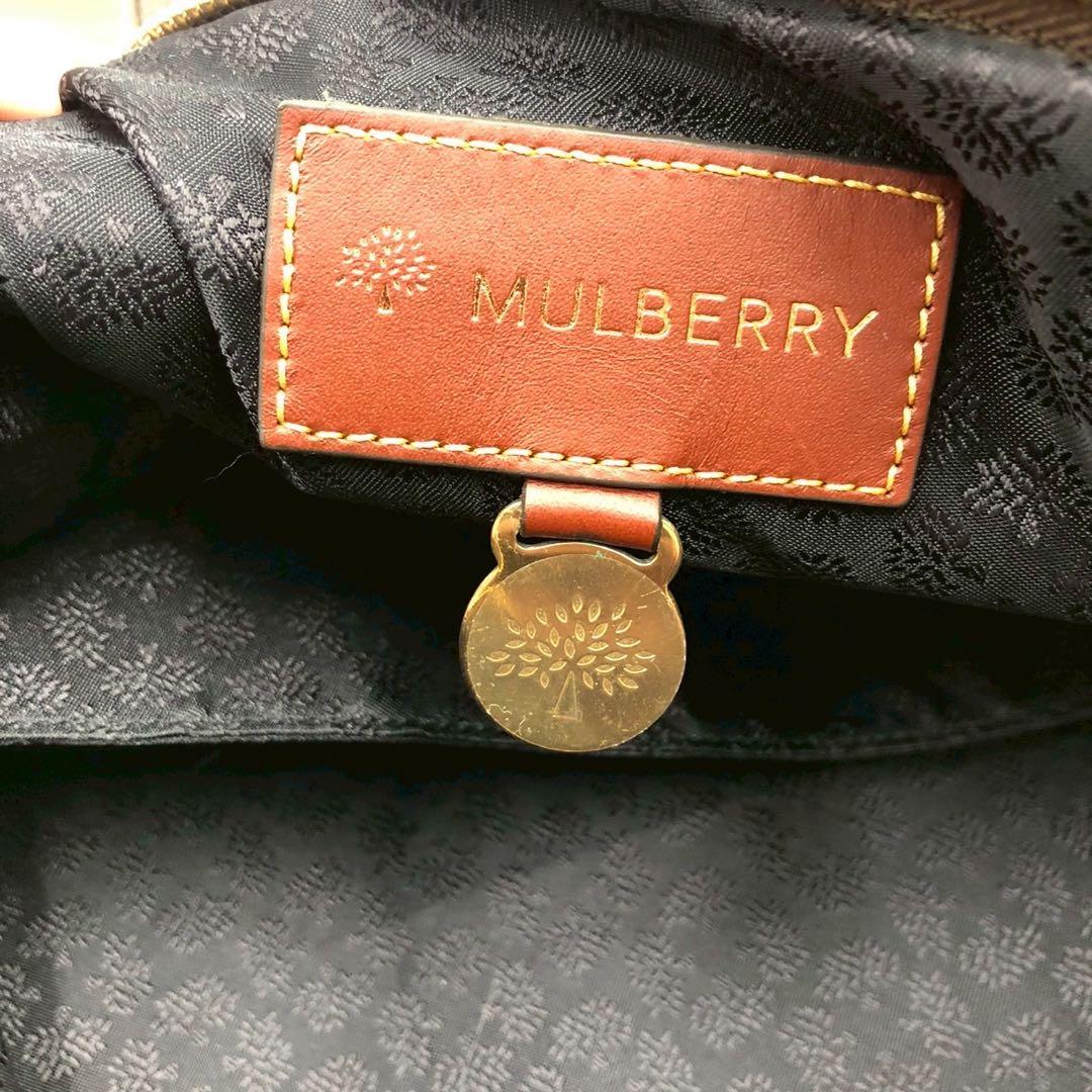 大容量◎2way◎Mulberry マルベリー ボストンバッグ 金具付 カデナ