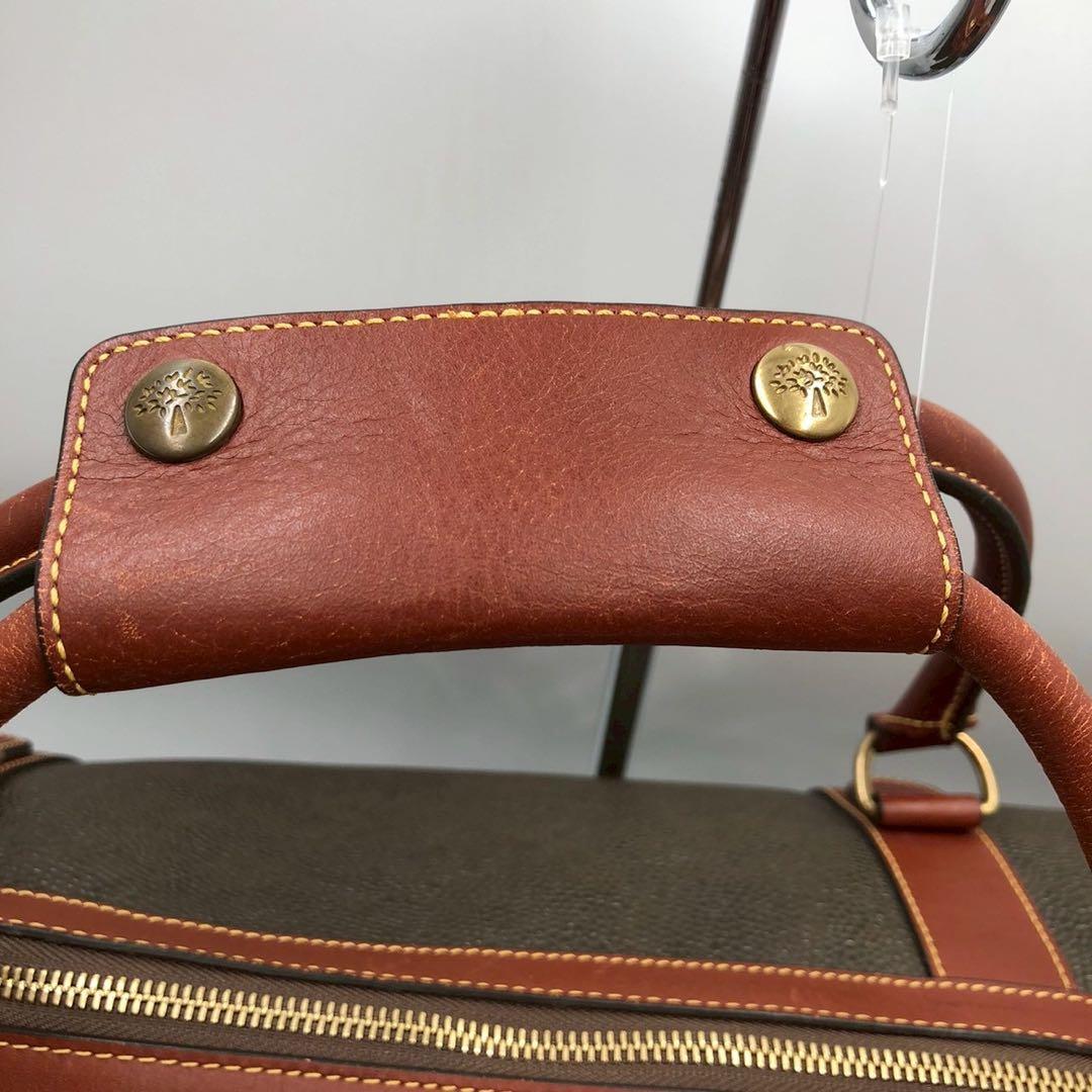 大容量◎2way◎Mulberry マルベリー ボストンバッグ 金具付 カデナ