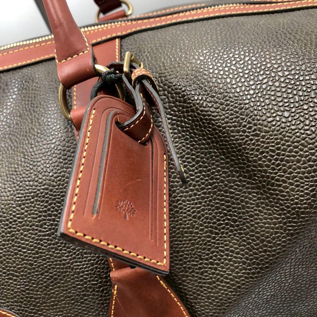大容量◎2way◎Mulberry マルベリー ボストンバッグ 金具付 カデナ