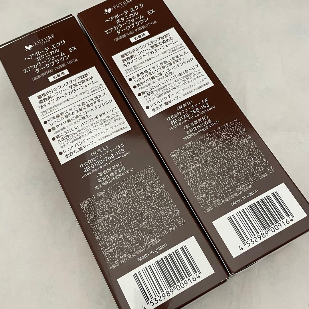 ヘアボーテ エクラ ボタニカル エアカラーフォームEX 2本 150g